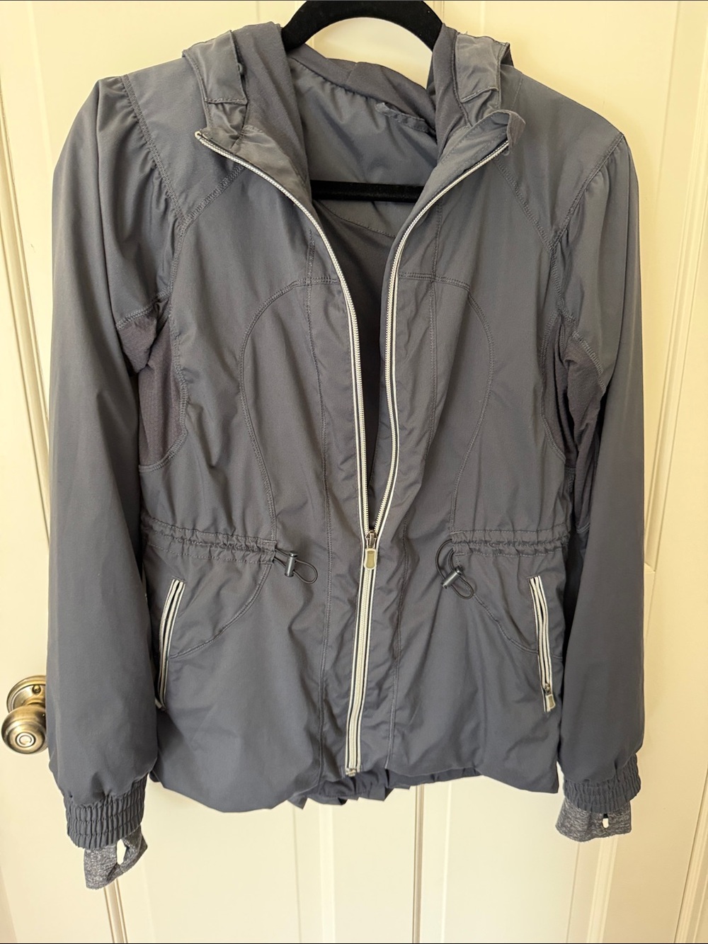 Women's Lightweight Hooded Jacket - Gray